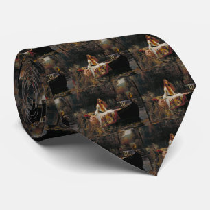 PreRaphaelitekonstdam av schalottenlöken vid Slips