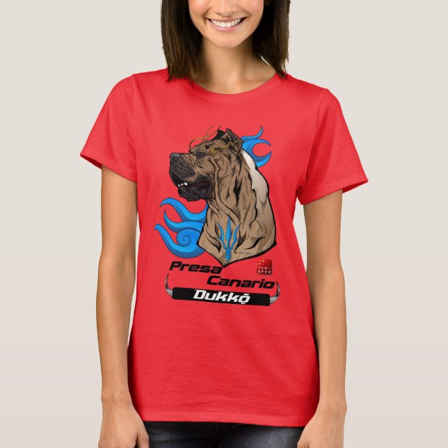 Presa Canario Dukkǭ T Shirt (Framsida)