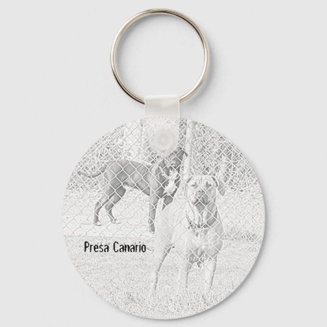 Presa Canario Keychain Nyckelring (Framsida)