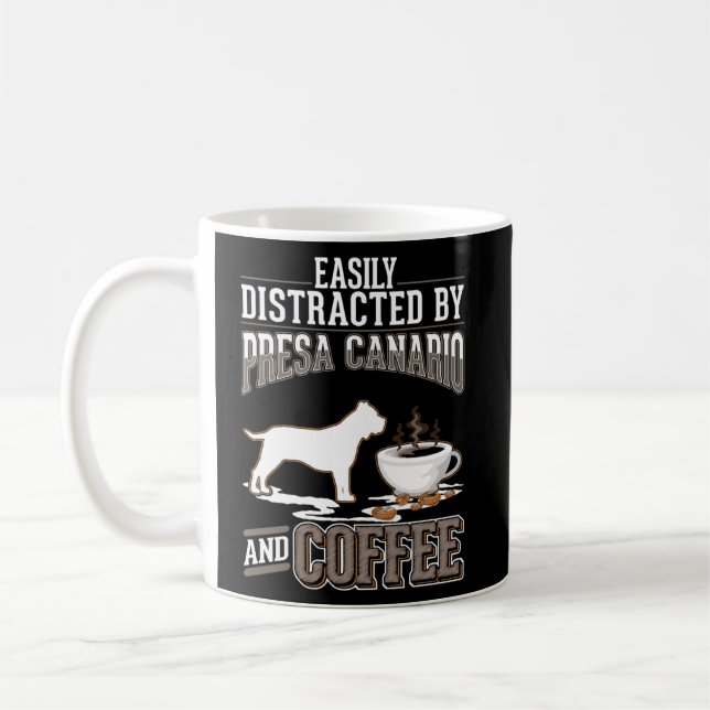 Presa Canario och kaffe Dogo Canario Kaffemugg (Vänster)