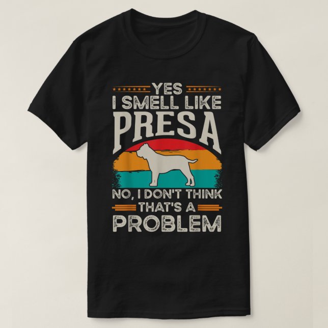 Presa Canario Smell Dogo Canario Presa T Shirt (Design framsida)