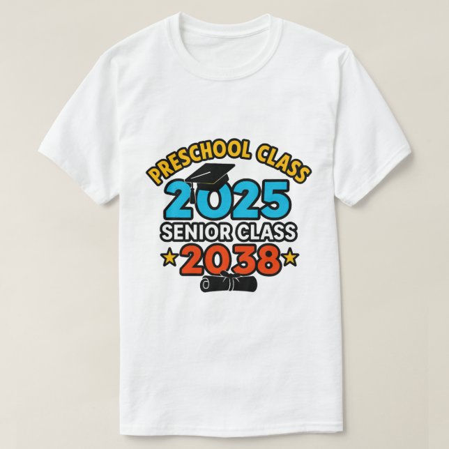 Preschool 2025 Senior 2038 Class T Shirt (Design framsida)