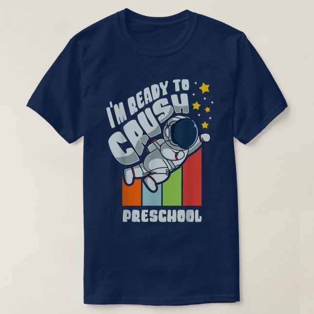Preschool Astrona, första dagen i back to school T Shirt (Design framsida)