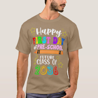 Preschool Back to school PreK Första dagen här I T Shirt