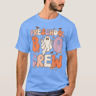 Preschool Boo Crew Cute Ghost Halloween Teacher St T Shirt
