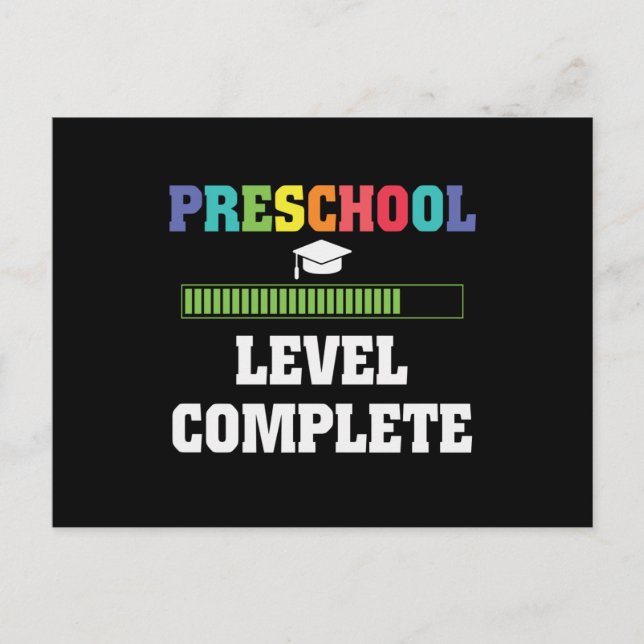 Preschool Complete Back to school Video Gamer Gift Vykort (Framsida)