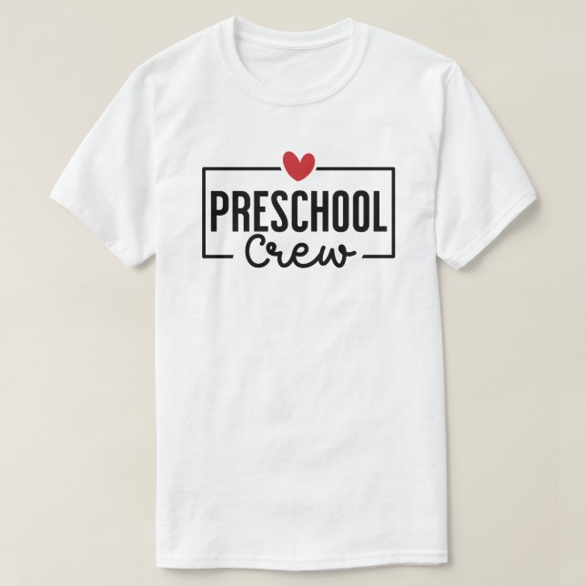 Preschool Crew Preschool Squad T Shirt (Design framsida)