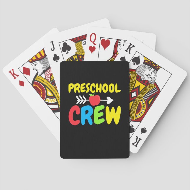 Preschool Crew Teacher Casinokort (Baksidan)