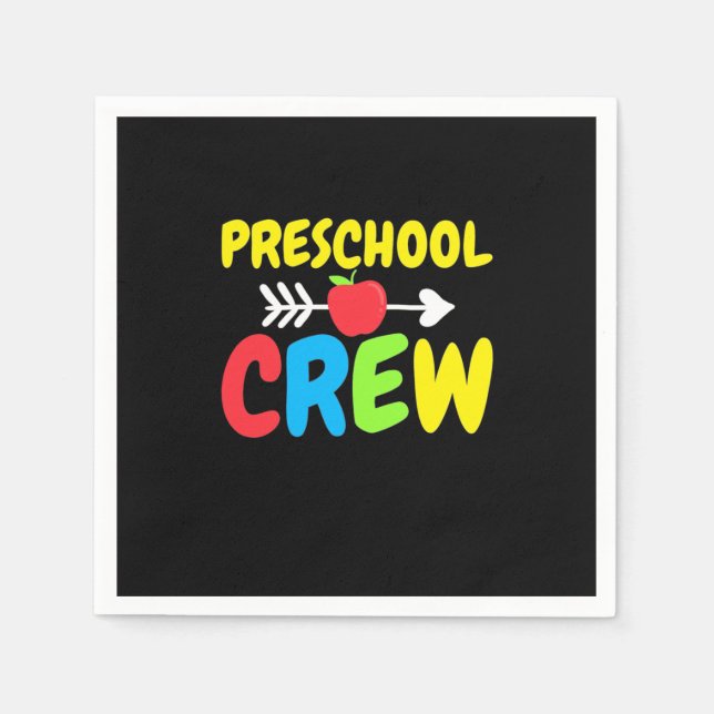 Preschool Crew Teacher Pappersservett (Framsidan)