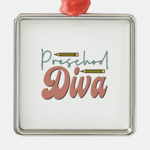 Preschool Diva Julgransprydnad Metall