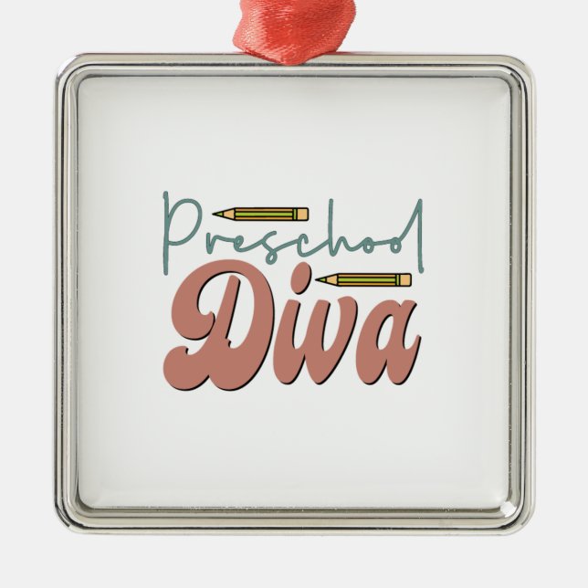 Preschool Diva Julgransprydnad Metall (Framsidan)
