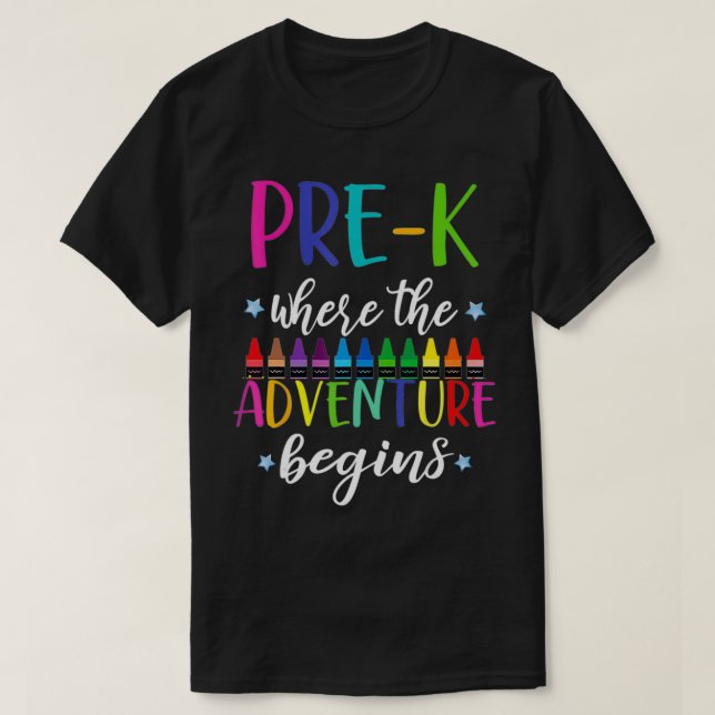 Preschool, förskola Äventyr, första dagen T Shirt (Design framsida)