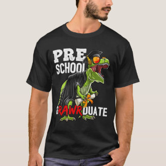 Preschool Grawarduate Dinosaur Studentmössa Gown T Shirt