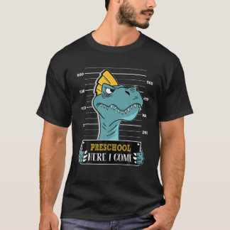 Preschool här, jag Kom Rex Dinosaur Boy tillbaka t Shirt