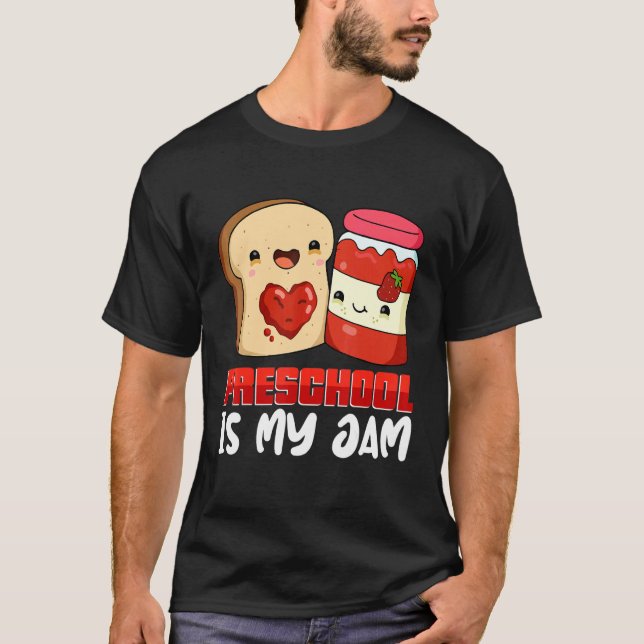 Preschool Is My Jam Teacher Back To School Student T Shirt (Framsida)