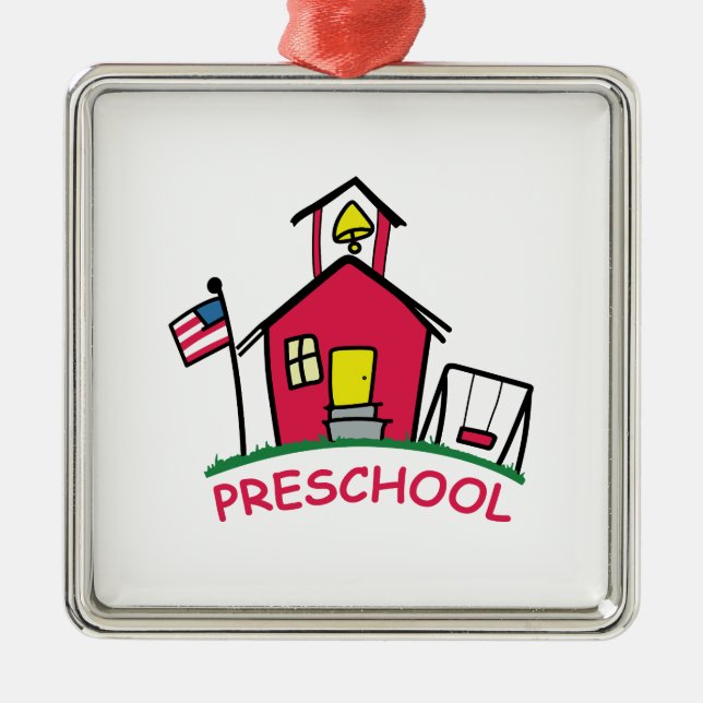 PRESCHOOL JULGRANSPRYDNAD METALL (Framsidan)