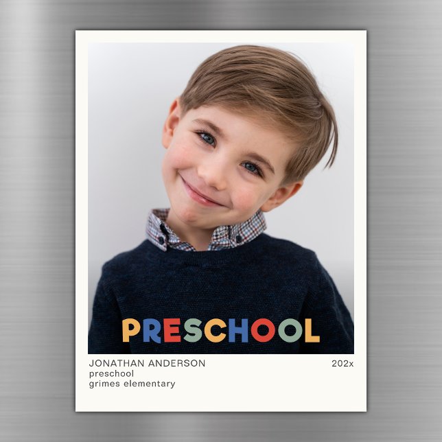 Preschool Keepsaké Photo Magnet (Skapare uppladdad)