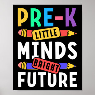 Preschool Kids Back to school Little Minds Bright Poster