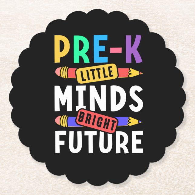 Preschool Kids Back to school Little Minds Bright Underlägg Papper (Framsida)