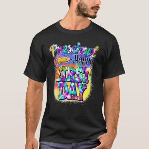 Preschool Lycklig första dagen av skolbläckfärgsbu T Shirt