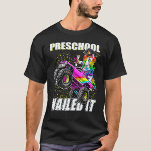 Preschool Nailit Unicorn Monster Lastbil Graduati T Shirt