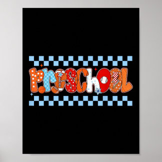 Preschool Pre-k Boy Baseball Basketball Football S Poster