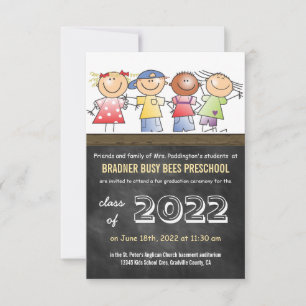 Preschool Pre-K Studenten, klass 2022 Inbjudningar