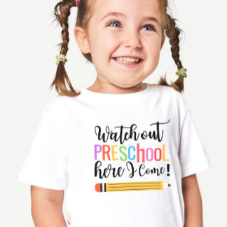 Preschool Shirt Girl, Back to school T Shirt