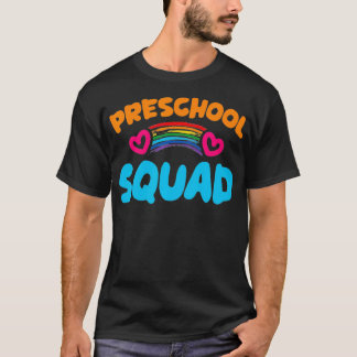Preschool Squad Goal Crew Team Children Kids Color T Shirt
