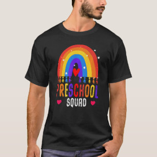 Preschool Squad Teacher Back to school Daycare App T Shirt