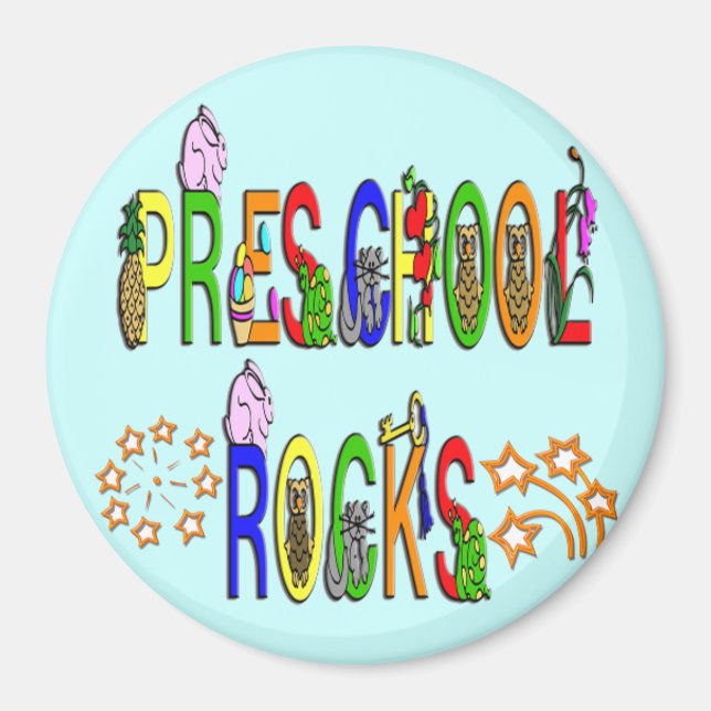 Preschool Sten - stjärnor Magnet (Framsidan)