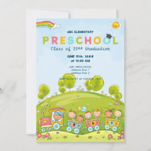 Preschool Student Elementary Studenten Ceremony Inbjudningar