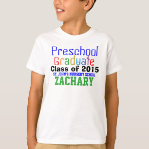 Preschool Student klass i färglöst Namn-shirt Tee Shirt