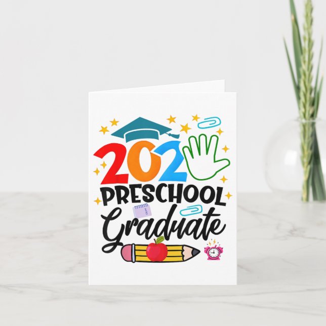 Preschool Student Pre-k Grad 2025 Preschool Gradu Kort (Framsida)