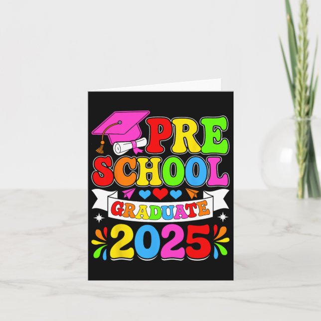Preschool Student Pre-k Grad 2025 Preschool Gradu Kort (Framsida)