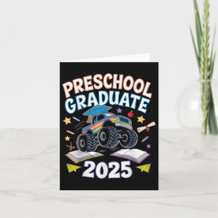 Preschool Studenten 2025 Monster Lastbil Student Kort