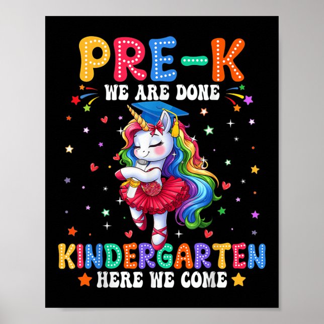 Preschool Studenten 2025 Pre-k Student Girls Uni Poster (Framsidan)