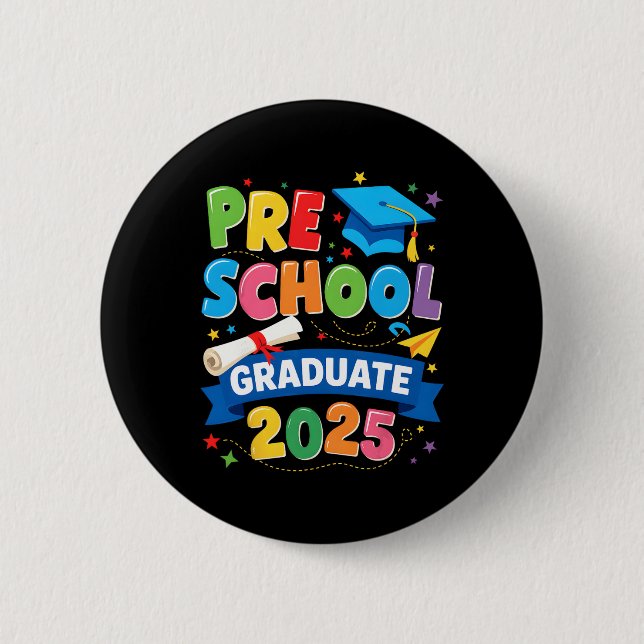 Preschool Studenten 2025 Pre-k Student Kids Boys Knapp (Framsida)