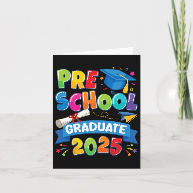 Preschool Studenten 2025 Pre-k Student Kids Boys Kort (Framsida)