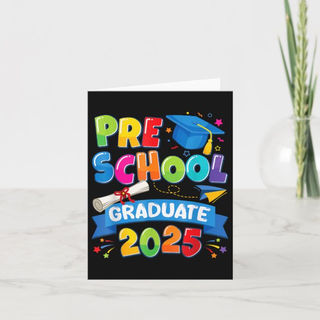 Preschool Studenten 2025 Pre-k Student Kids Boys Kort (Framsida)