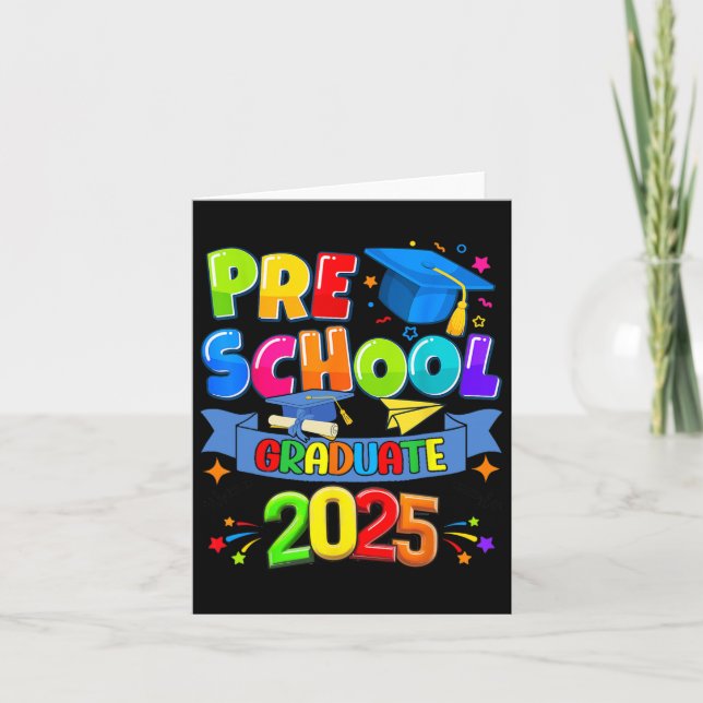 Preschool Studenten 2025 Pre-k Student Kids Boys Kort (Framsida)
