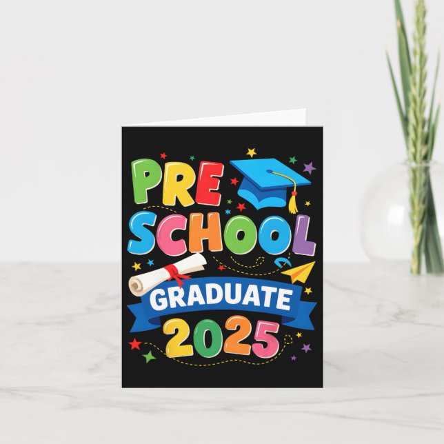 Preschool Studenten 2025 Pre-k Student Kids Boys Kort (Framsida)