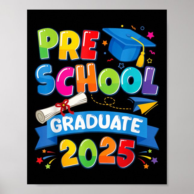 Preschool Studenten 2025 Pre-k Student Kids Boys Poster (Framsidan)