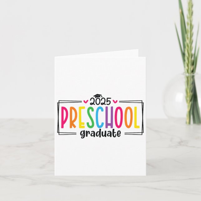 Preschool Studenten 2025 Student Grad I dag O Kort (Framsida)