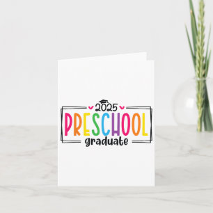 Preschool Studenten 2025 Student Grad I dag O Kort