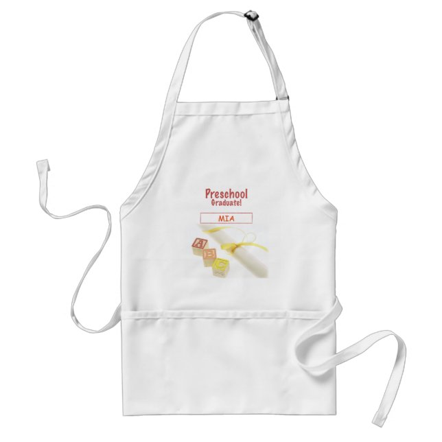 Preschool Studenten block, Gift-objekt Förkläde (Framsidan)