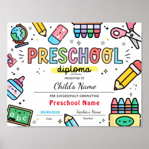 Preschool Studenten-diplomat Poster