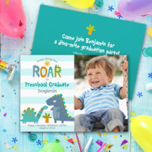 Preschool Studenten Photo Dinosaurs Boy Roligt Cut
