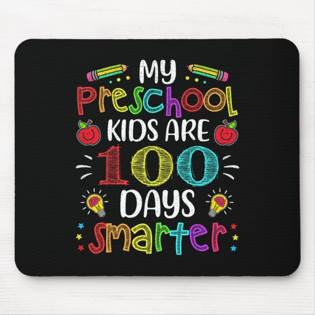 Preschool Teacher 100 dagar smartare 100-dagarsdag Musmatta (Framsidan)