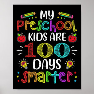 Preschool Teacher 100 dagar smartare 100-dagarsdag Poster